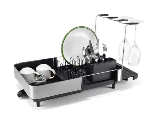 Joseph Joseph Extend Steel Plus Abtropfständer in schwarz von Joseph Joseph