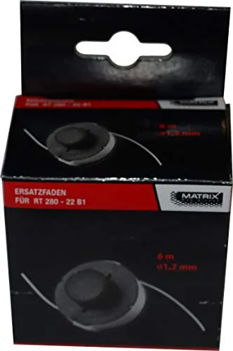 Matrix Ersatzteil Fadenspule komplett für Rasentrimmer RT280-22 6m 1,2mm