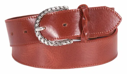 Tamaris Leather Belt W80 Gürtel Accessoire Red Brown Braun Neu