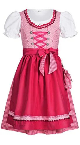 Nübler Dirndl Mädchen Nuria in pink von Nübler