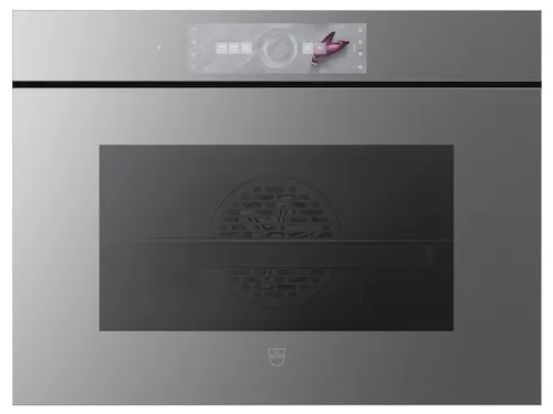 V-ZUG Excellence Line 2107000009 Combair V6000 45P AutoDoor Pyrolyse Backofen Spiegelglas Platinum
