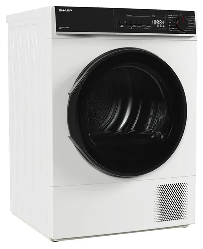 Sharp Wärmepumpentrockner KD-PRO9S7GWB-DE, Programmknebel und SoftTouch-Bedienung mit LED-Display