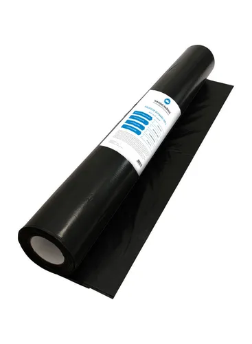 Baufolie schwarz 100 µ 4 m x 25 m = 100 m² Folie Abdeckfolie Schutzfolie
