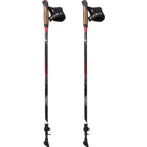 McKINLEY Nordic Walkingstöcke NW-Stock Impulse Adj. ALU I - Outdoor-Aktivitäten: Flexibler Teleskopstock aus hochwertigem Aluminium mit stufenloser Längenanpassung von 100 bis 135 cm für optimalen Komfort und Grip auf jedem Untergrund.