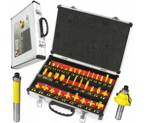 Fräsersatz HSS 35 tlg Nutfräser Profilfräser für Oberfräse Schaft 8 mm