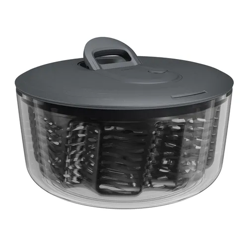 Zyliss Salatschleuder Easy Spin L | 6,0 Liter - Sonstige, große Kapazität von 6,0 Litern für müheloses Trocknen von Salat und Gemüse, ideal für eine gesunde Ernährung.