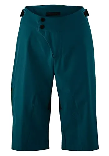 Gonso Damen MTB-Shorts Nomesino - Kurze Fahrradhose mit einknöpfbarer Innenhose und DRY UP Air Sitzpolster für optimalen Komfort beim Radfahren, ideal für aktive Frauen.