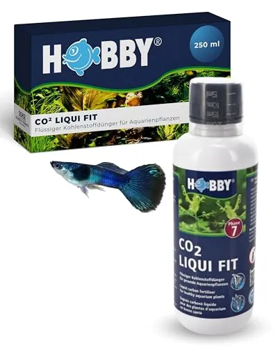 HOBBY Aquaristik CO2 Liqui Fit I 250 ml I flüssiger Kohlenstoffdünger für Aquarienpflanzen I CO2 Dünger für Süßwasseraquarien I Pflanzendünger Aquarium I unterstützt Fotosynthese & Pflanzenwachstum