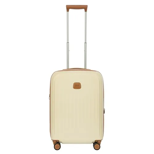 Bric's Taormina Spinner Handgepäck 21 Inch, leicht und erweiterbar - Leichtes Hartschalengepäck mit stoßfestem Polycarbonat, 360°-Rädern und TSA-Schloss. Perfekt organisiert dank Reißverschlussfächern und Kleiderhaltebändern – ideal für Reisen.