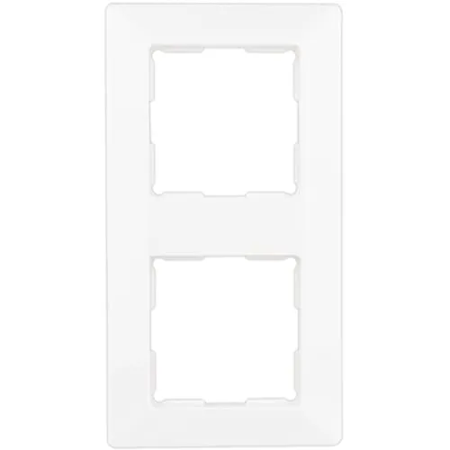 REV Quadro, 2-fach Rahmen Steckdose, Rahmen Lichtschalter etc., weiss