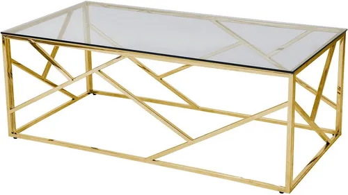SalesFever Couchtisch – Elegantes Design in Gold und Grau