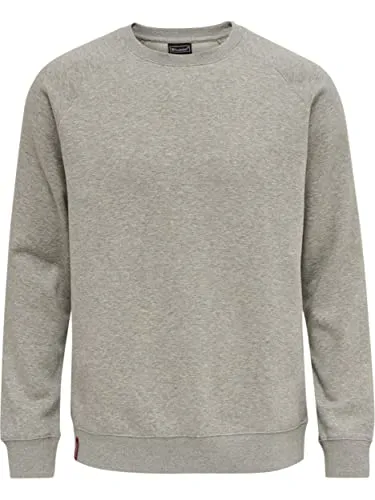 Hummel Red Classic Sweatshirt für Herren - Herren-Sweatshirts aus weichem Sweatstoff mit Raglanärmel und Rippbündchen, ideal für gemütliche Freizeitlooks.