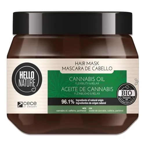 P-Beauty Naturkosmetik Haarmaske mit Bio Hanfsamenöl - Haarkur für sprödes, trockenes Haar - Haarpflege Tiefenregeneration, Glanz & für strapaziertes Haar - Ohne Silikone, Parabene, Sulfate (1x250ml)