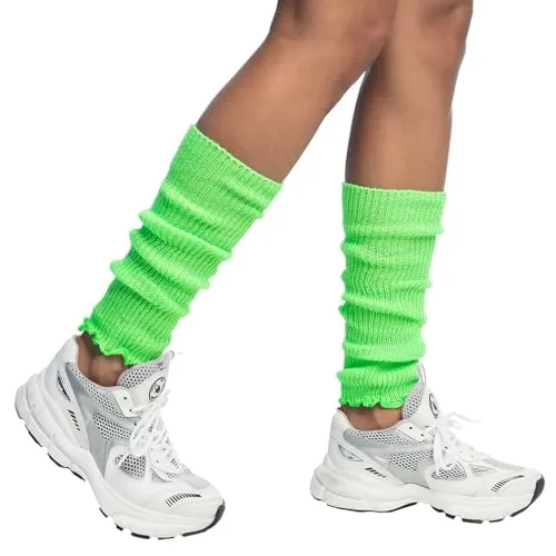 Boland - Beinwärmer für Erwachsene, Unifarben, Einheitsgröße, Stulpen, Socken, Overknees, 80er Jahre, Kostüm, Karneval, Mottoparty