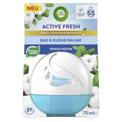 Reckitt Benckiser Deutschland GmbH Air Wick Active Fresh Duftei, Bad und kleine Räume, 75 ml, Angenehm frischer Duft von frisch gewaschener Wäsche bis zu 55 Tage, Frische Wäsche 3267918