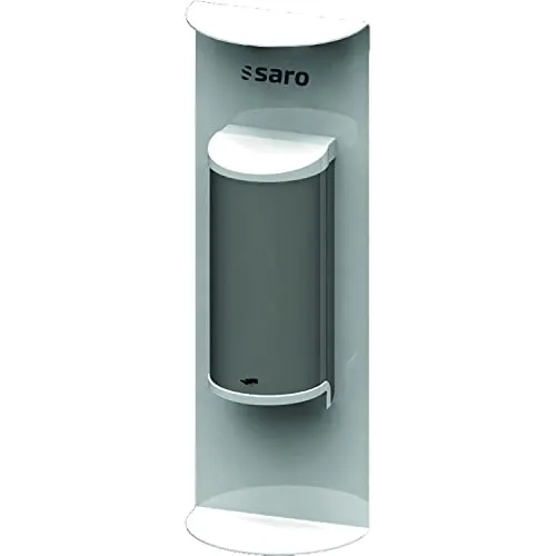 SARO Antonia Desinfektionsspender No Touch - Edelstahl Seifenspender für Wandbefestigung, 800ml, einfach nachfüllbar und mit Füllstandsanzeige – ideal für hygienische Anwendungen in öffentlichen Einrichtungen.