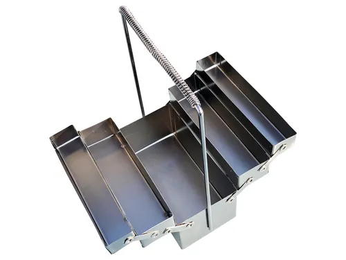 eXODA Weinflaschenhalter Werkzeugkasten aus Metall, (1x Flaschenhalter, 1-St)