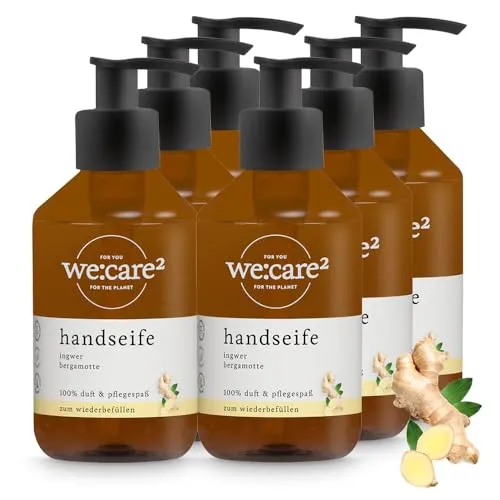 we:care² 6x Handseife 250ml Ingwer/Bergamotte