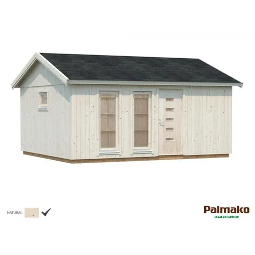Gartenhaus Palmako Charlotte 492 x 595 cm - Geräumiges Holzhaus für Ihren Garten - Gartenhäuser, Geräteschuppen & Carports – mit Satteldach und robustem Holzmaterial, ideal für Stauraum und Freizeitgestaltung im Freien.