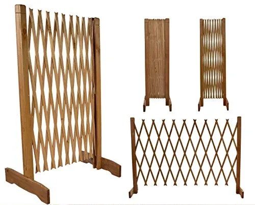 Hunde Türschutzgitter Treppen Schutz Gitter Tür Absperrgitter Sicherheits Zaun Scherengitter - Breite verstellbar 30-117cm