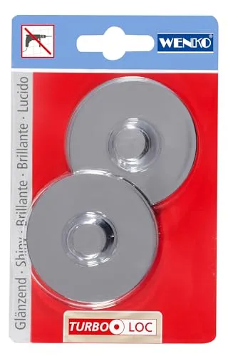 WENKO Turbo-Loc® Adapter Premium/Classic/Style beliebig repositionierbar Chrom