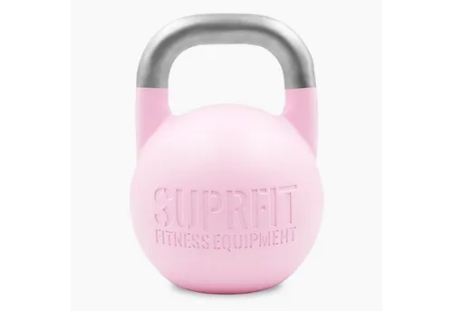 SF SUPRFIT Kettlebell Pro Competition – Multifunktionale Stahl Kugelhantel für Krafttraining - Die Suprfit Pro Competition Kettlebell ist ideal für Wettkämpfe und professionelles Training. Hergestellt aus hochwertigem Stahl bietet sie eine hohe Strapazierfähigkeit und einen sicheren Griff für effektives Training.
