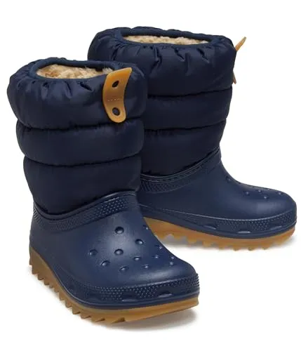 Crocs Moonboots Classic Neo Puff Boot T in Blau, 22/23 von Crocs