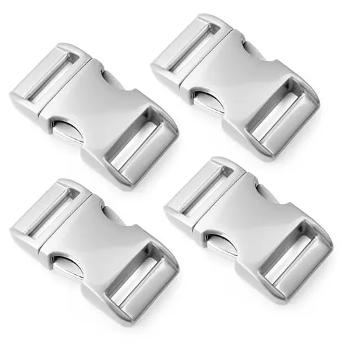 Ganzoo Metall-Klickverschluss Alumaxx, Set aus 4 Stück, 3/4