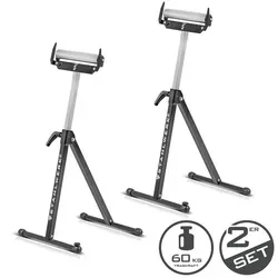 STAHLWERK Klappbock Rollenbock RB-110 ST 2er Set - Höhenverstellbarer Klappbock aus robustem Stahl, ideal für vielseitige Arbeitsaufgaben. Kompakt und leicht, mit einem Gewicht von 8,4 kg, perfekt für den professionellen Einsatz.