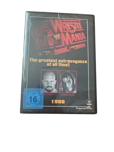 Wrestlemania 1998 DVD , WWE , Wrestling , Steve Austin , neu , ovp , FSK 16