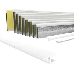 HEXIM PVC Aufnahmeprofil für Revisionsklappen, Länge: 1000 von HEXIM