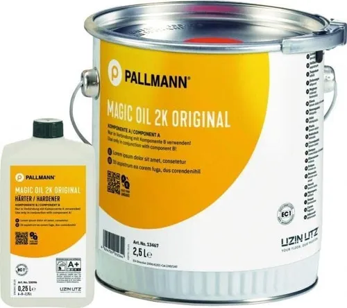 Pallmann Magic Oil 2K A/B natur 2,75L - Hochwertiges Holzbodenöl für natürlichen Glanz - Parkett - Besonders langlebiges 2-Komponenten-Öl für optimalen Schutz und Pflege von Holzböden.