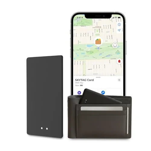 ReFind Skytag Kartenfinder (nur iOS) - Schlanker und robuster Smart-Tag für Geldbörsen, Taschen und Gepäck kompatibel mit Apple Find My App