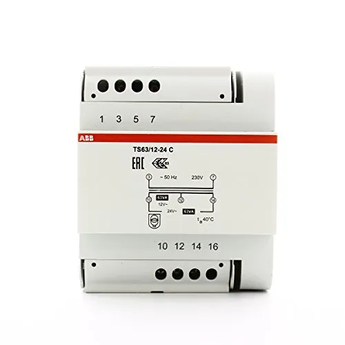 Trasformatore TS63 12-24 C 63VA 12-24V ABB M429287 - Sonstige Elektronik & Messtechnik, kompakter Transformator mit hoher Effizienz für zuverlässige Spannungsversorgung.