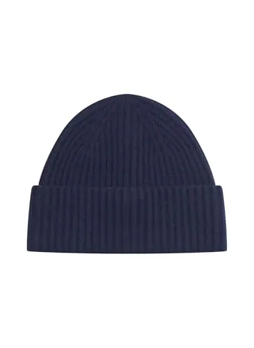 CODELLO Premium Mütze aus Woll-Kaschmir-Mischung – Blau - Elegante Codello Mütze aus hochwertiger Woll-Kaschmir-Mischung, ideal für stilvolle Looks und angenehmen Tragekomfort.