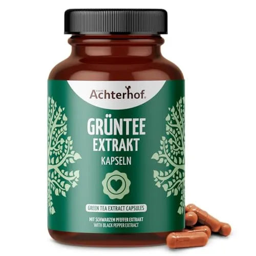 Grüntee Extrakt 120 Kapseln | 50% EGCG & 95% Piperin