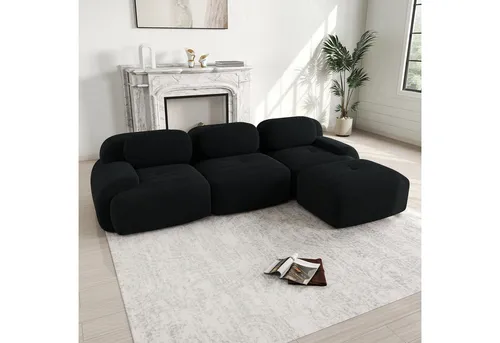 Odikalo 3-Sitzer Polstersofa Chaiselongue