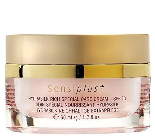 Etre Belle Sensiplus Hydrasilk Rich Special Care Cream 50 ml - Tagespflege mit Seidenproteinen und weißem Tee, frei von Farbstoffen und Mineralölen, sorgt für ein glattes Hautbild und ein angenehmes Hautgefühl.