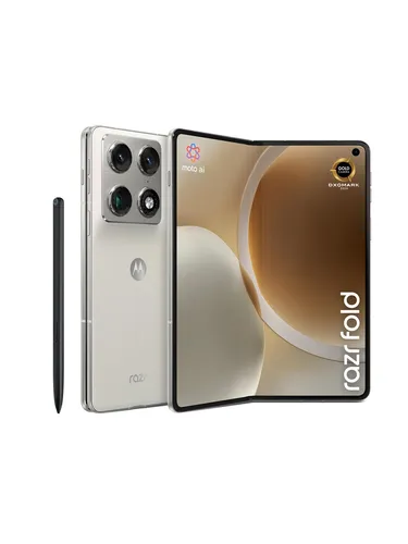 Motorola razr fold 512GB/16GB - PANTONE Lily White - Innovatives Klapp-Smartphone mit 8,1
