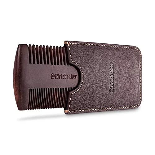 Störtebekker® Premium Bartkamm aus Holz in braun von Störtebekker Shaving Accessories