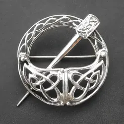 Drachensilber 925 Silber Brosche in silber von Drachensilber