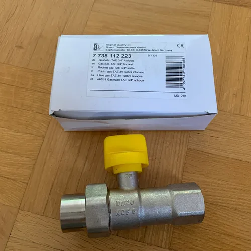 BOSCH Installationszubehör Nr. 440/14 Gashahn R 3/4 mit TAE von Junkers