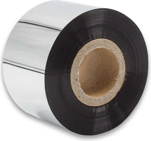 vhbw Thermotransfer-Band kompatibel mit Zebra ZT230, ZT220, ZT200-Serie Drucker Etikettendrucker, Wischfest, 40 mm x 300 m, Wachs-Plus Schwarz