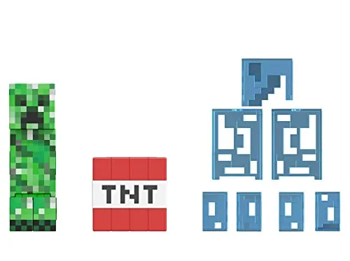 Mattel Minecraft Diamant Level Creeper Actionfigur - Actionfigur im 5.5-Zoll Format, aus hochwertigem Druckguss, perfekt für Sammler und Minecraft-Fans.
