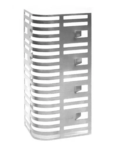 Stossfugenlüfter Clip Edelstahl Bauhöhe 60 mm