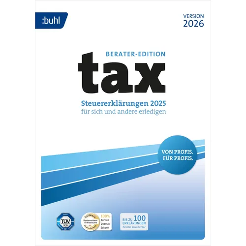 Buhl Data Service tax 2026 Berater Download Code (1 User, 1 Geräte/User, unbegrenzt) (DL42979-26)