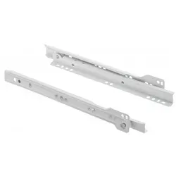 MS Beschläge 4-teilig Schubladenschienen Weiß Paar Rollschubführungen 20kg Traglast 400mm