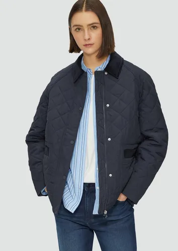 s.Oliver Steppjacke mit Cord-Details Navy 38 - Funktionsjacken mit modernem Rautenstepp und Cord-Akzenten, wärmend und leicht für kühlere Tage, relaxed fit für optimalen Tragekomfort.