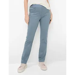 Raphaela by Brax Damen Schlupfhose Style PAMINA FUN BLUE SHADOW, Blau, Gr. 40K - Stylische Schlupfhose im Slim Fit für einen trendigen Look. Ideal für den Alltag und bequem zu tragen.