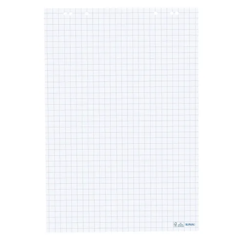 Herlitz Flipchartblock kariert 20 Blatt 65x98 cm FSC Mix, von herlitz